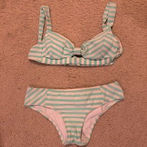 Mint Green Sparkly Bikini